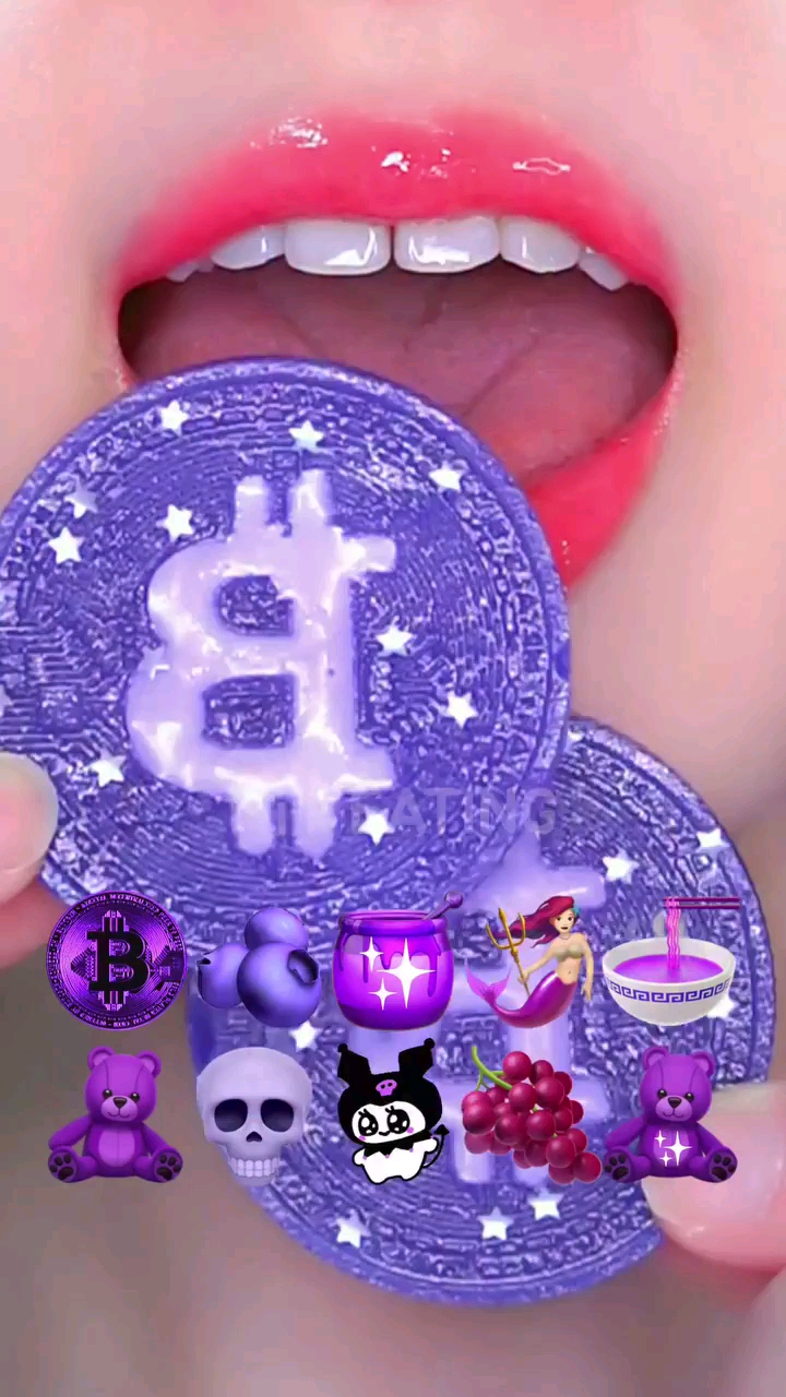 خوردن خوراکی های بنفش💜